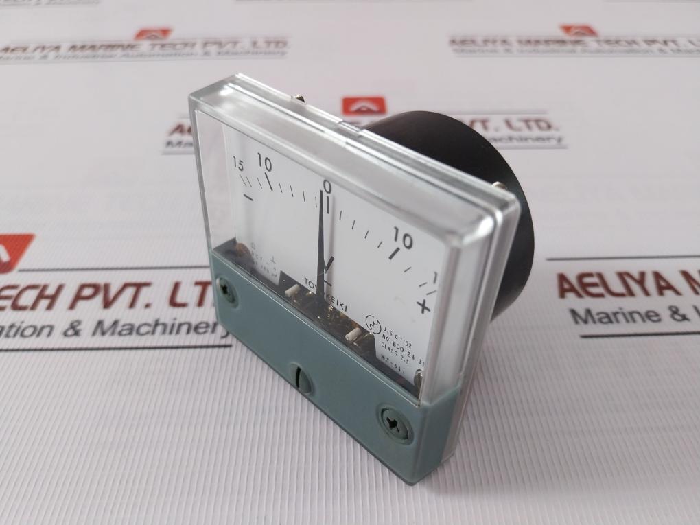Toyo Keiki Dcf-6 Analog Panel Meter Jis C 1102 -15V To +15V 100µA Class 2.5