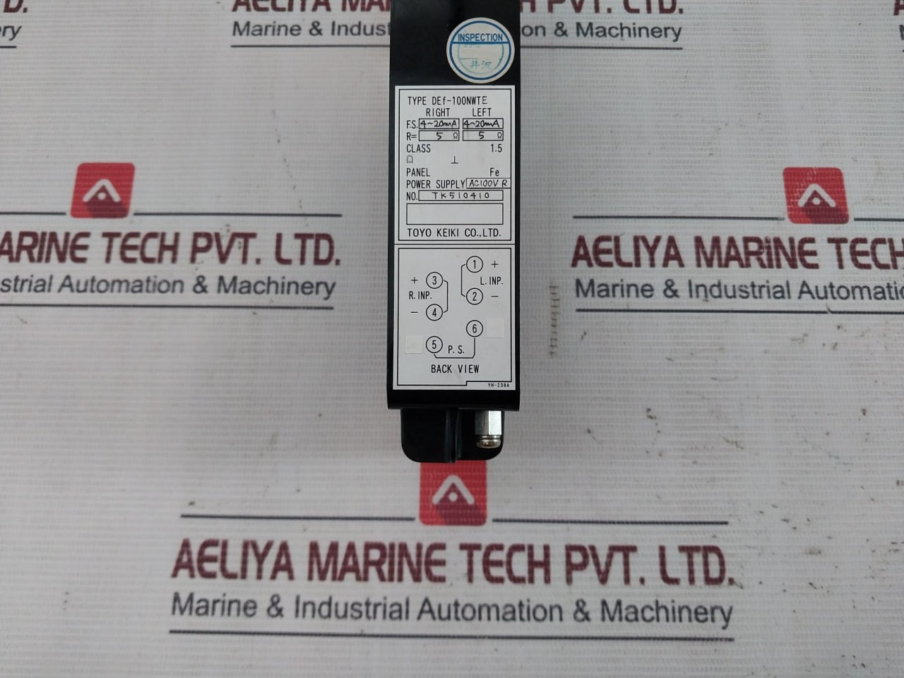 Toyo Keiki Def-100Nwte Analog Panel Meter Ac 100V