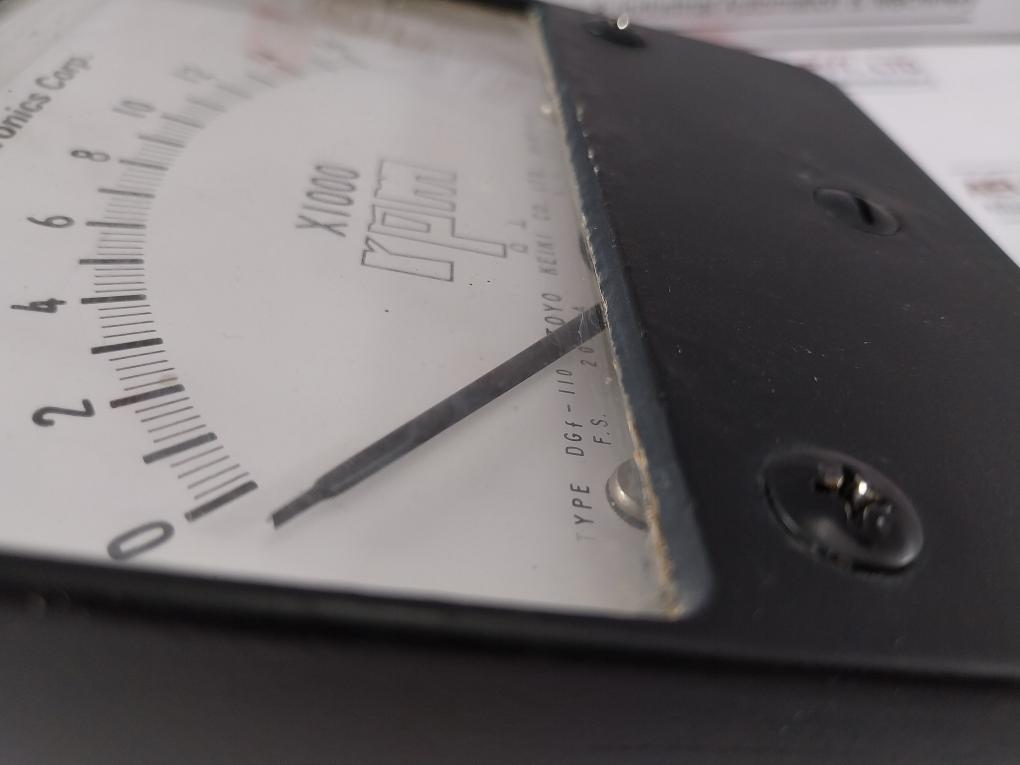 Toyo Keiki Dgf-110 Rpm Meter 0-16Rpm 3000 Ω 200Ua X1000 Jis C1102 S-1157G-2