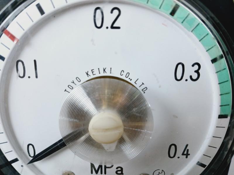 Toyo Keiki Dvf-11 Pressure Indicator, 0-0.4 Mpa, Fs 4~20Ma