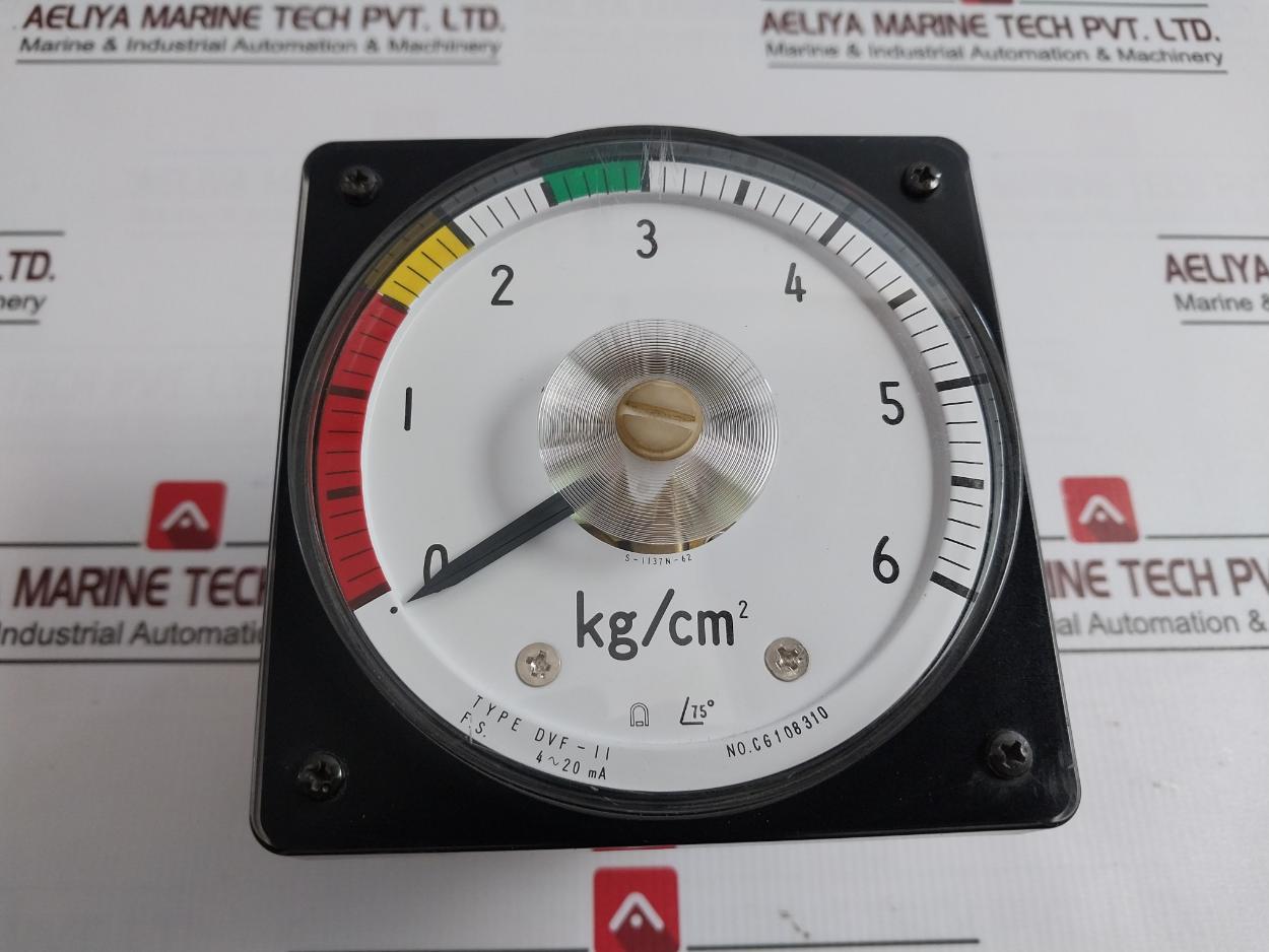 Toyo Keiki Dvf-11 Pressure Indicator 4-20Ma S-1137N-62 0 To 6 Kg/Cm2, Jis C1102