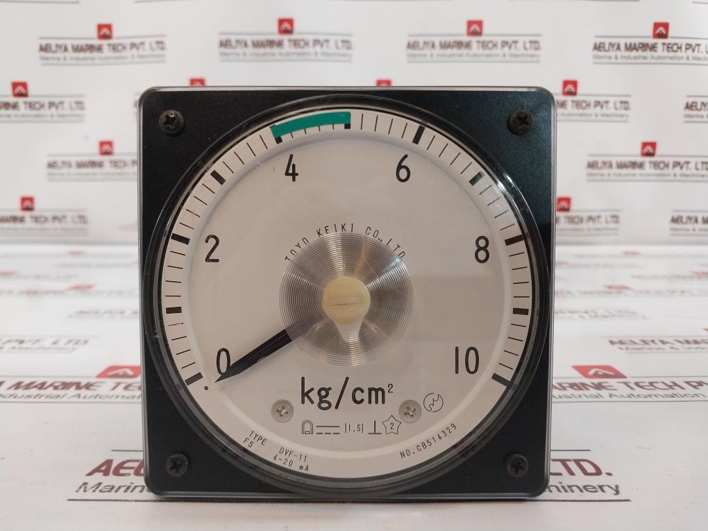 Toyo Keiki Dvf-11 Pressure Indicator Cb514329 0-10Kg/Cm2