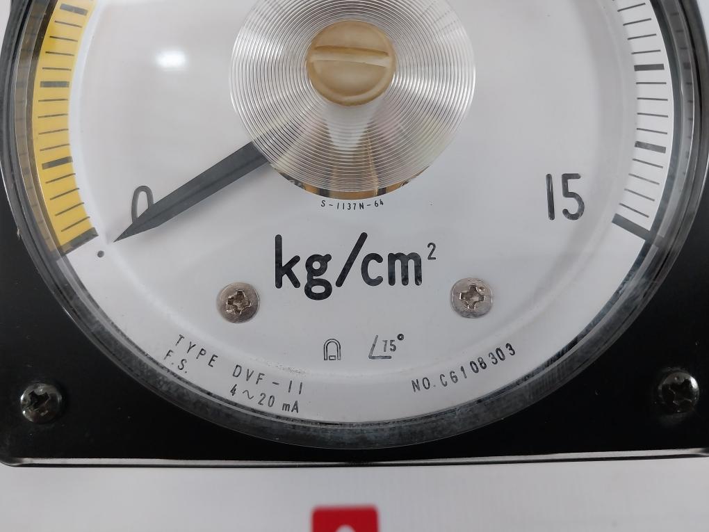 Toyo Keiki Dvf-11 Pressure Indicator Class 1.5 4-20Ma C6108303 0-15 Kg/Cm2