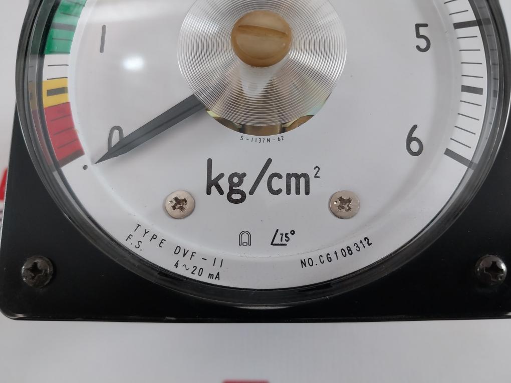 Toyo Keiki Dvf-11 Pressure Indicator Jis C1102 0-6 Kg/Cm2