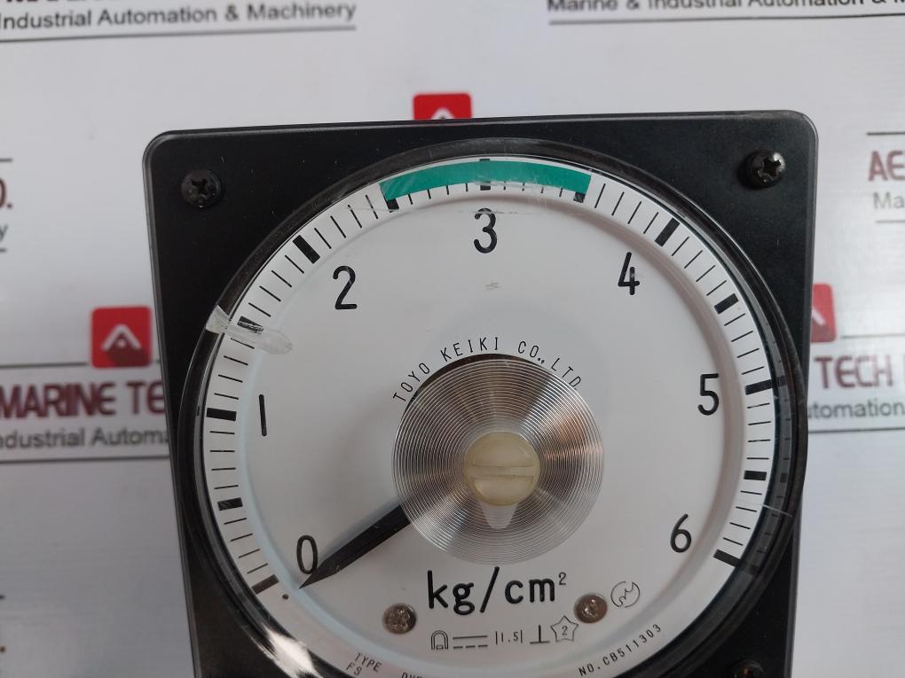 Toyo Keiki Dvf-11 Pressure Indicator, 0-6 Kg/Cm2, 4-20Ma