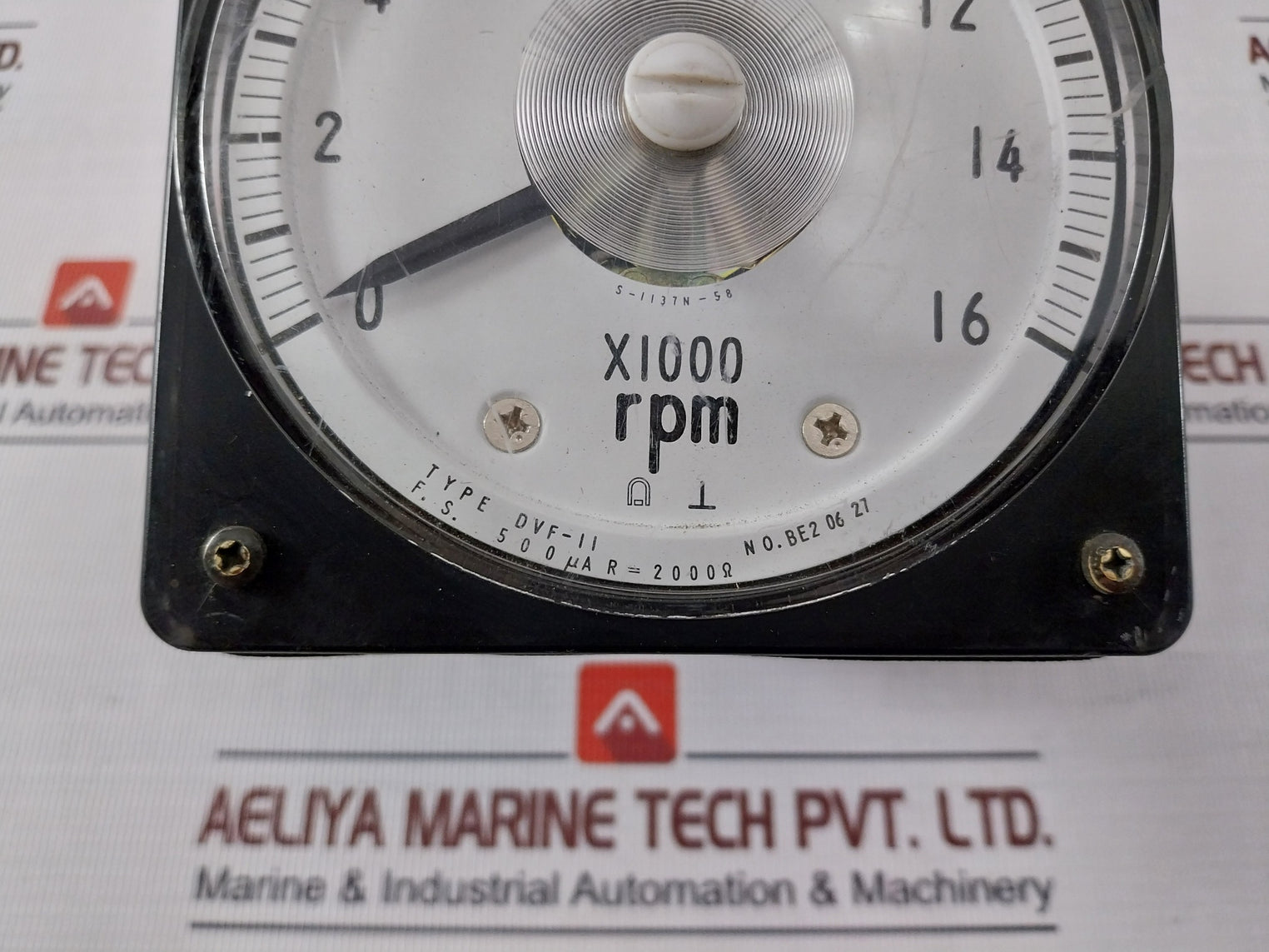 Toyo Keiki Dvf-11 Receiving Indicator Rpm Meter Jis C1102 0-16Rpm 500Ua 2000Ω