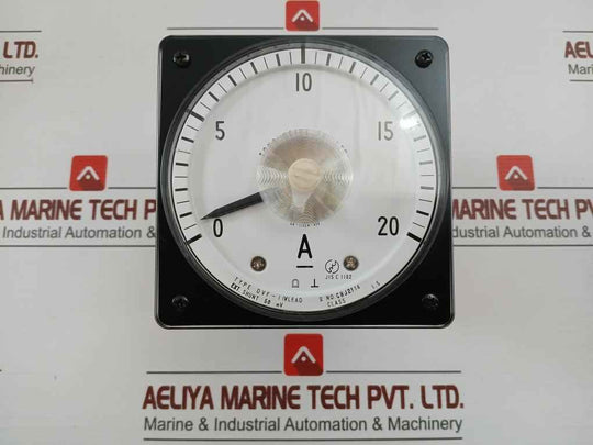 Toyo Keiki Dvf-11V Analog Ammeter 0-20A 50Mv Shunt