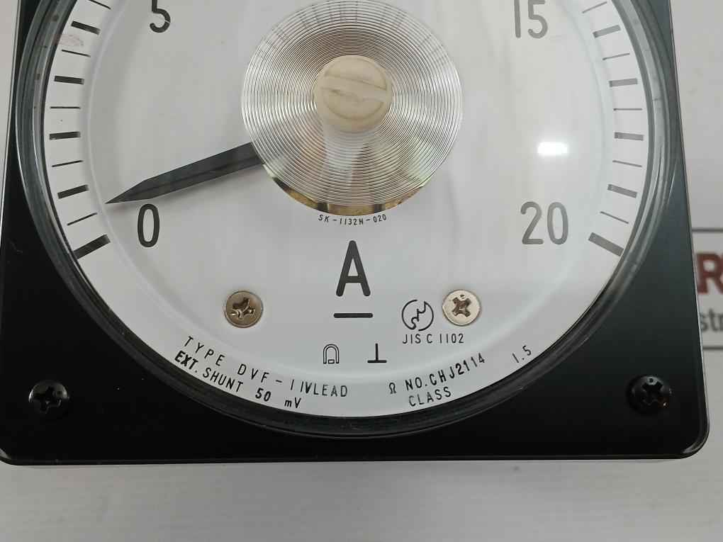 Toyo Keiki Dvf-11V Analog Ammeter 0-20A 50Mv Shunt