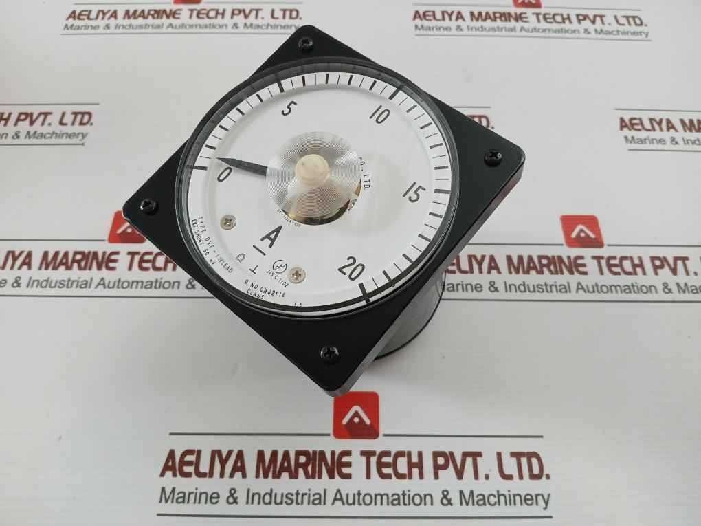 Toyo Keiki Dvf-11V Analog Ammeter 0-20A 50Mv Shunt