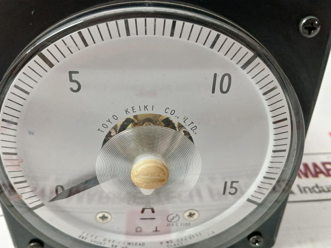 Toyo Keiki Dvf-11Vlead Analog Ammeter Sk-1132N-015