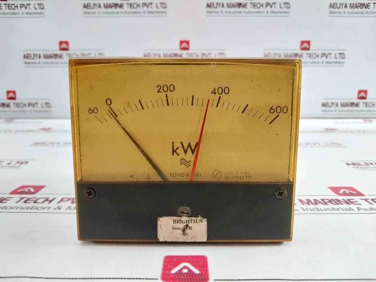 Toyo Keiki Ecf-12Nb Kilowatt Meter 60-0-600 Kw Sa-2403-3B