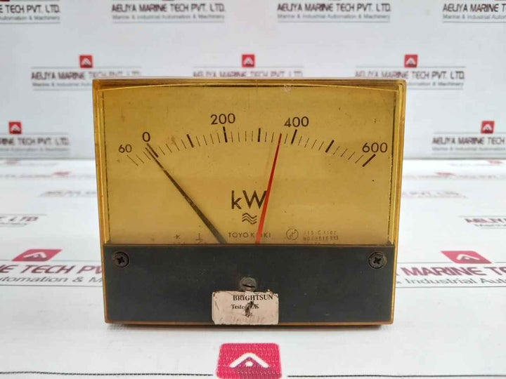 Toyo Keiki Ecf-12Nb Kilowatt Meter 60-0-600 Kw Sa-2403-3B