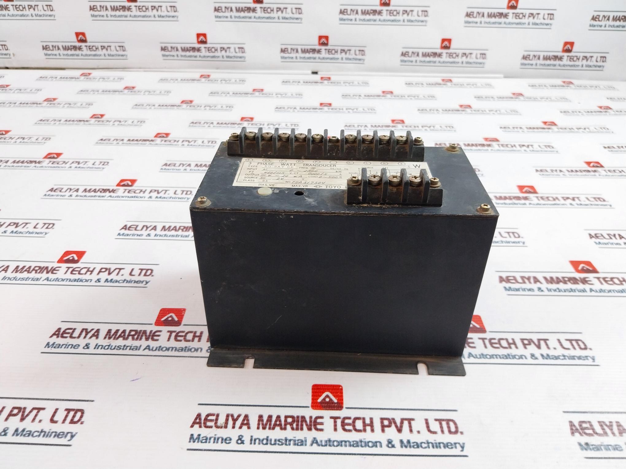 Toyo Keiki Eg-3At-sd 3 Phase Watt Transducer 50/60Hz