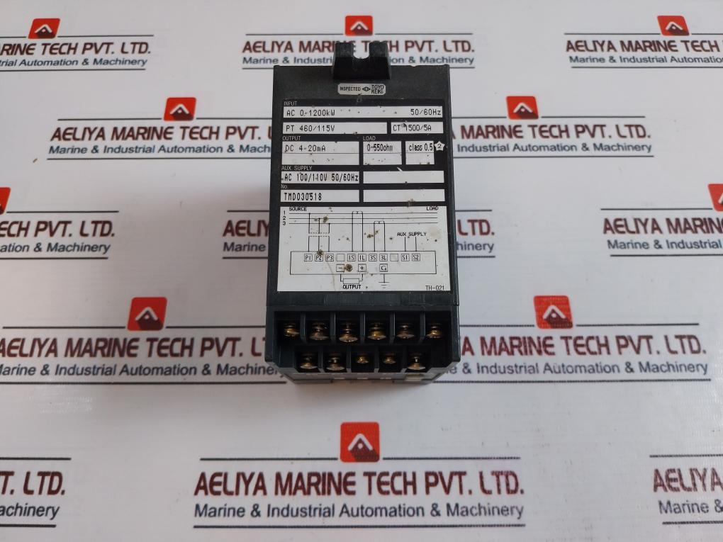 Toyo Keiki Egm-23 3 Phase 3 Wire Watt Transducer 0~1200Kw 50/60Hz