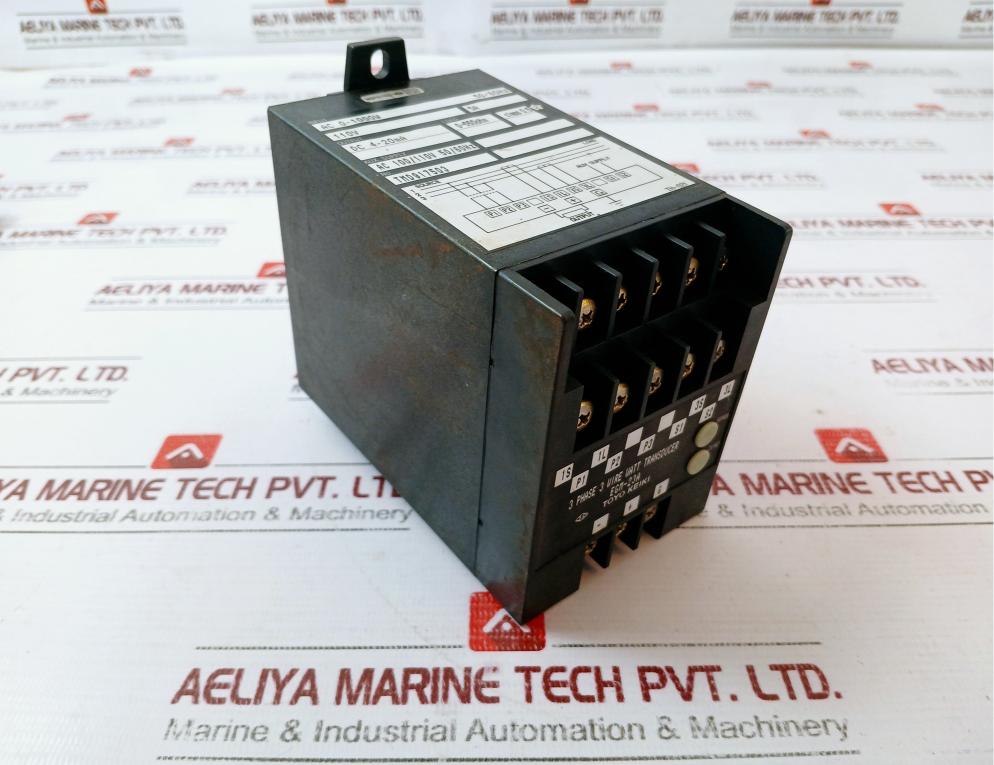 Toyo Keiki Egm-23A 3-phase 3-wire Watt Transducer Ac 0~1000W 50/60Hz 110V 5A