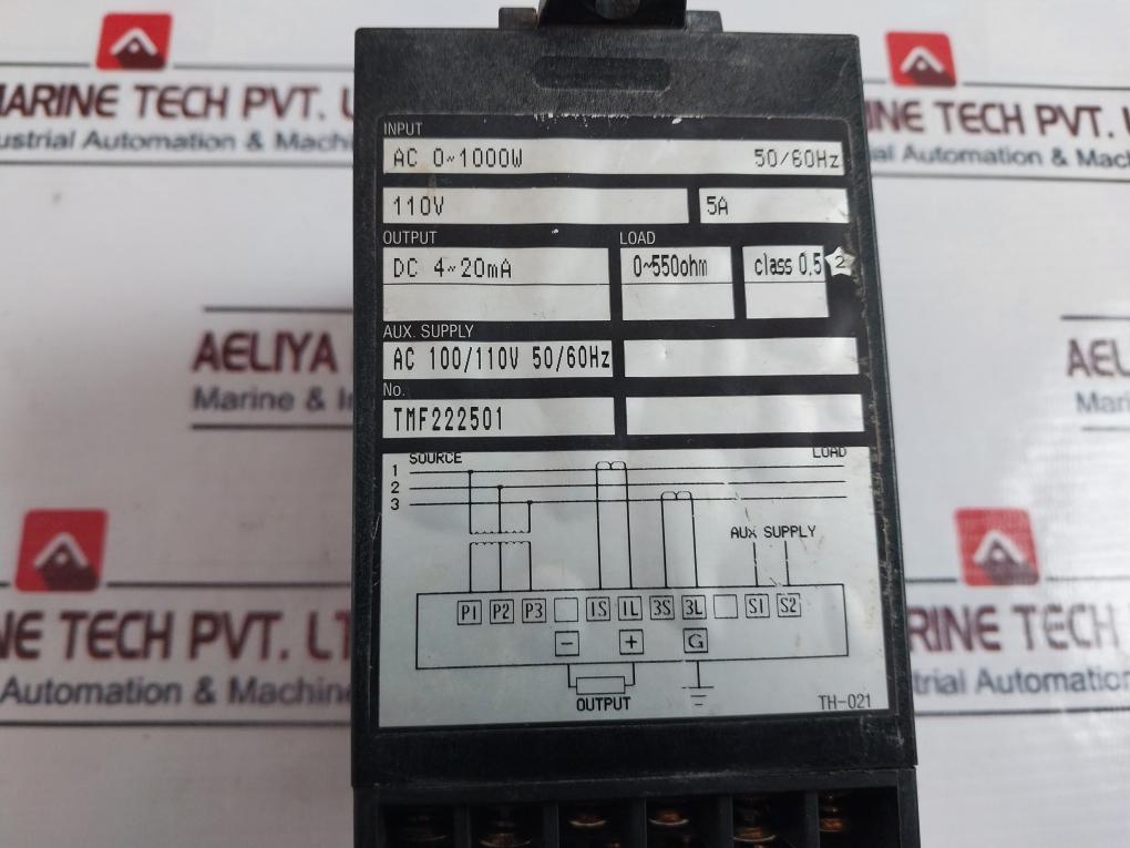 Toyo Keiki Egm-23A 3 Phase 3 Wire Watt Transducer Ac 0~1000W 50/60Hz