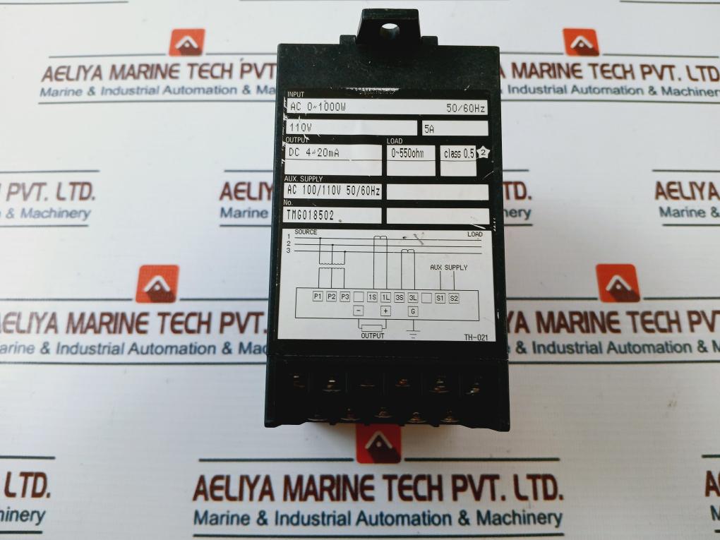 Toyo Keiki Egm-23A 3 Phase 3 Wire Watt Transducer Tmg018502 50/60Hz