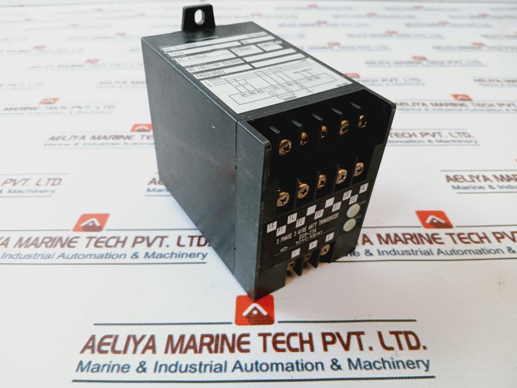 Toyo Keiki Egm-23A 3 Phase 3 Wire Watt Transducer Tmg018502 50/60Hz