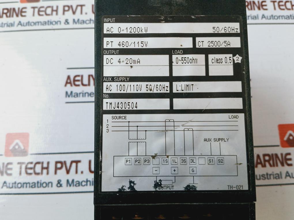 Toyo Keiki Egm-23La 3 Phase 3 Wire Watt Transducer 50/60Hz