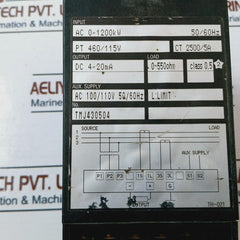 Toyo Keiki Egm-23La 3 Phase 3 Wire Watt Transducer 50/60Hz