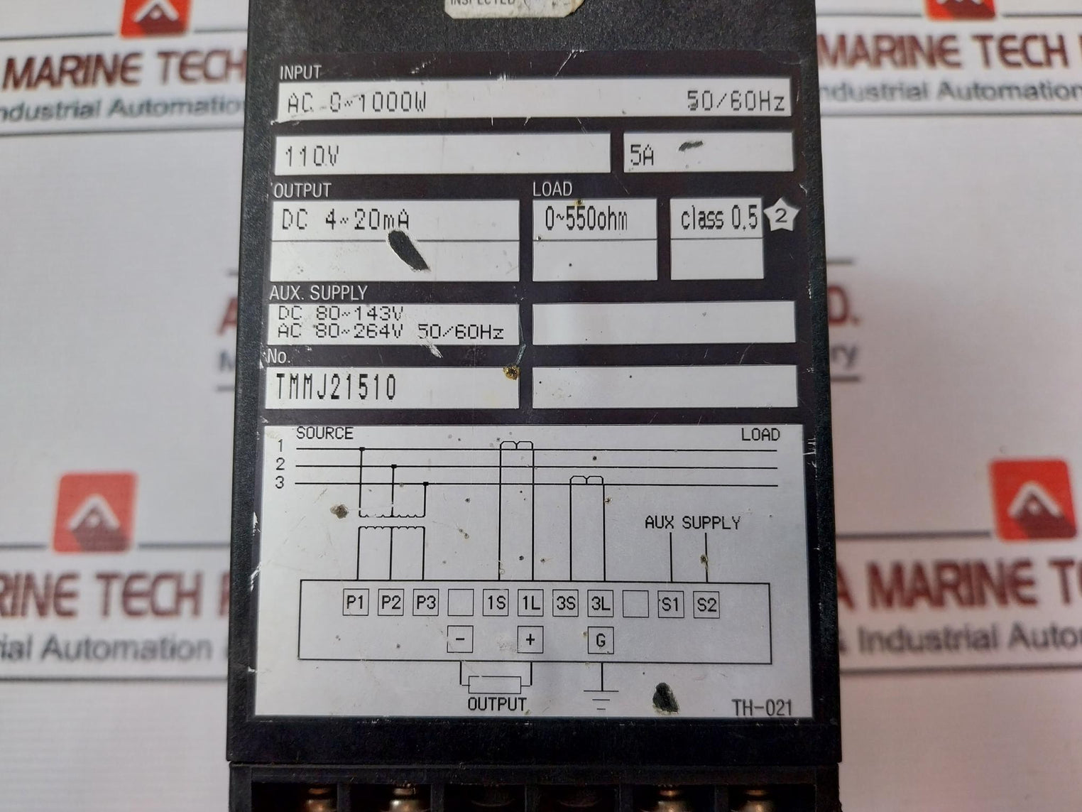 Toyo Keiki Egm-43A 3 Phase 3 Wire Watt Transducer 50/60Hz