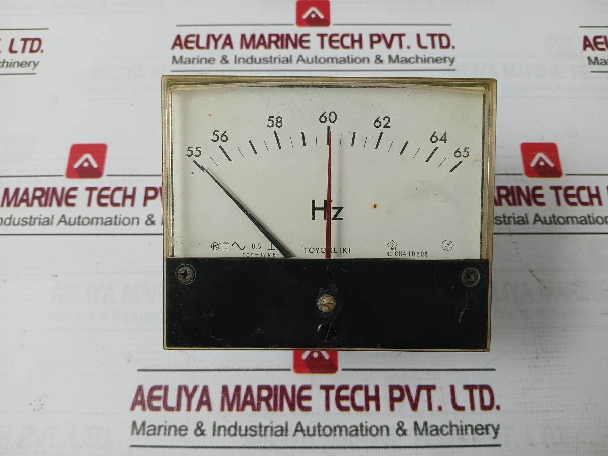 Toyo Keiki Fcf-12Nb Frequency Meter 115V 55-65Hz