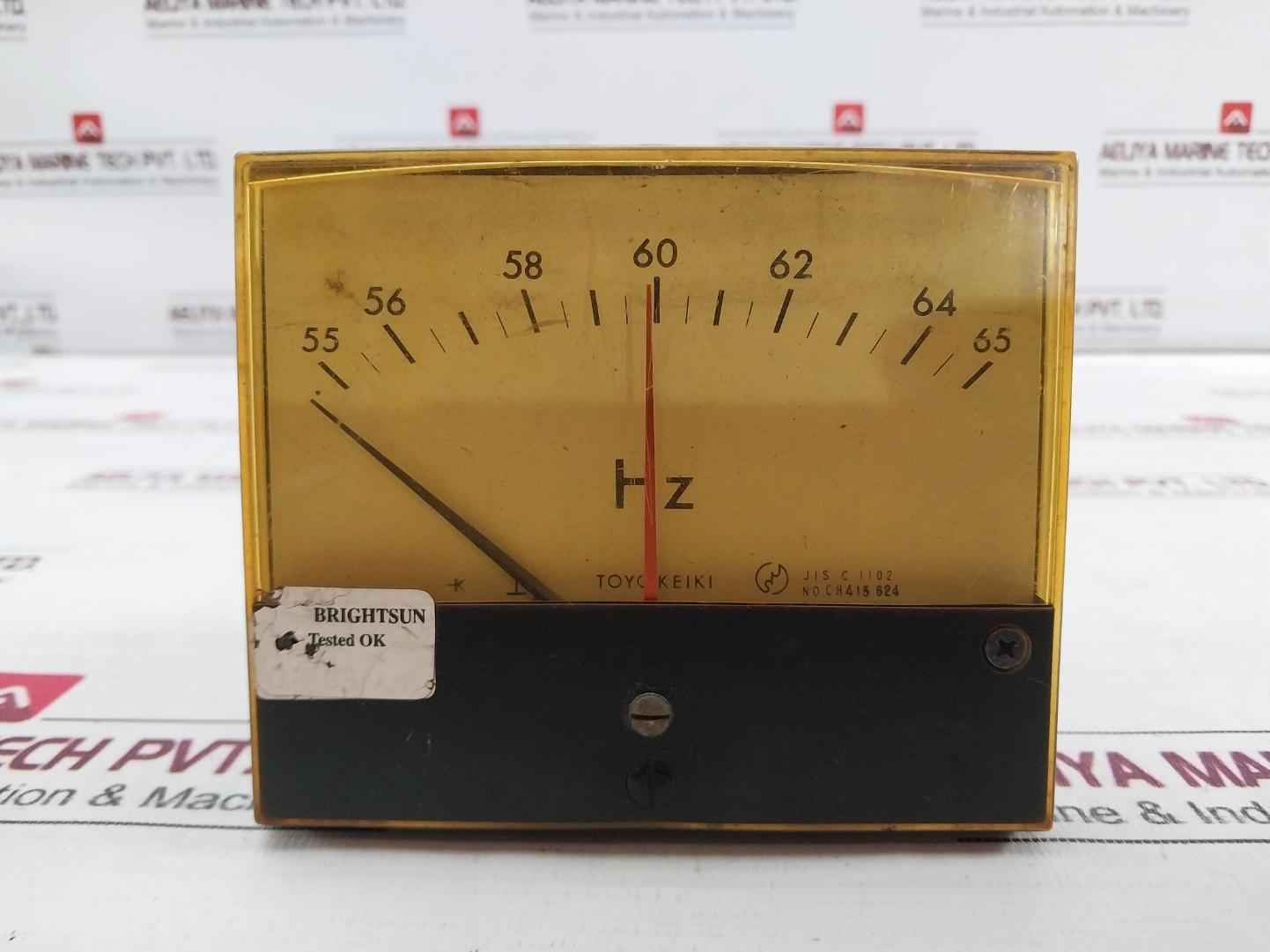 Toyo Keiki Fcf-12Nb Frequency Meter 115V 55-65Hz