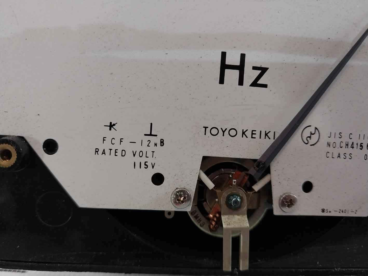 Toyo Keiki Fcf-12Nb Frequency Meter 115V 55-65Hz