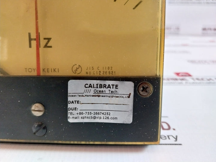Toyo Keiki Fcf-12Nb Frequency Meter Jis C 1102 115V 55-65Hz Class 0.5