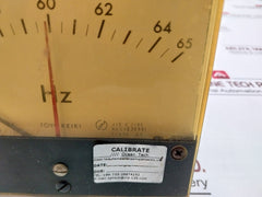 Toyo Keiki Fcf-12Nb Frequency Meter Jis C 1102 115V 55-65Hz Class 0.5