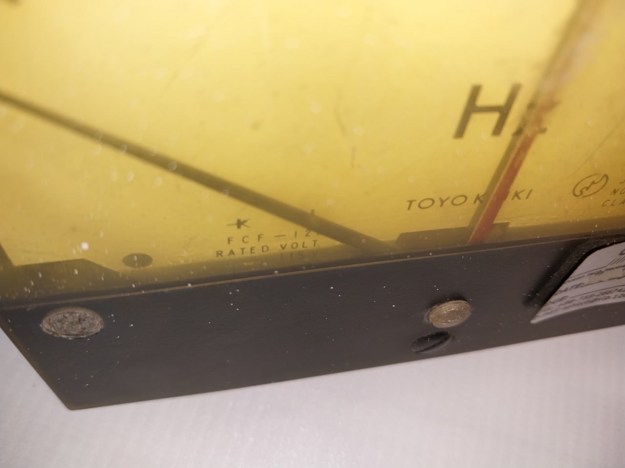 Toyo Keiki Fcf-12Nb Frequency Meter Jis C 1102 115V 55-65Hz Class 0.5