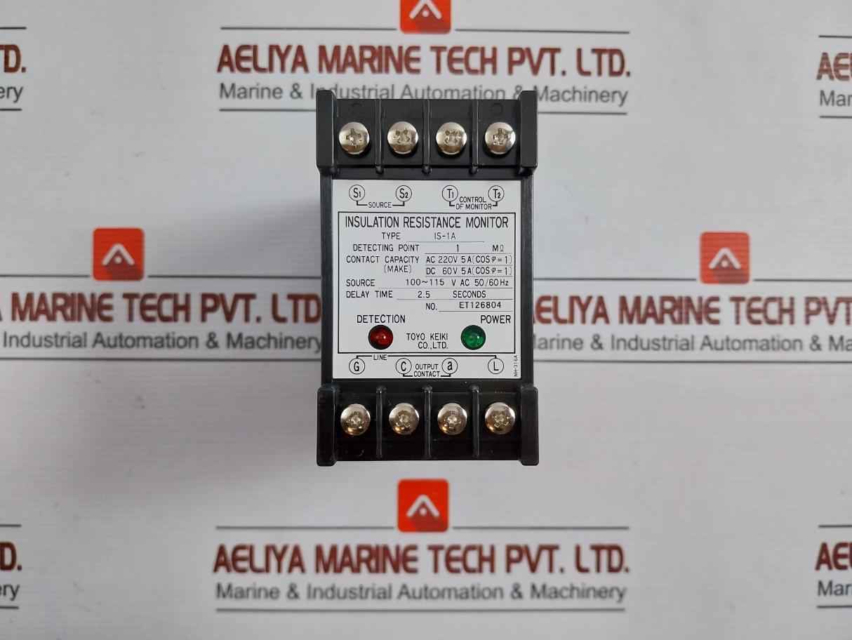 Toyo Keiki Is-1A Insulation Resistance Monitor 100-115Vac 50/60Hz