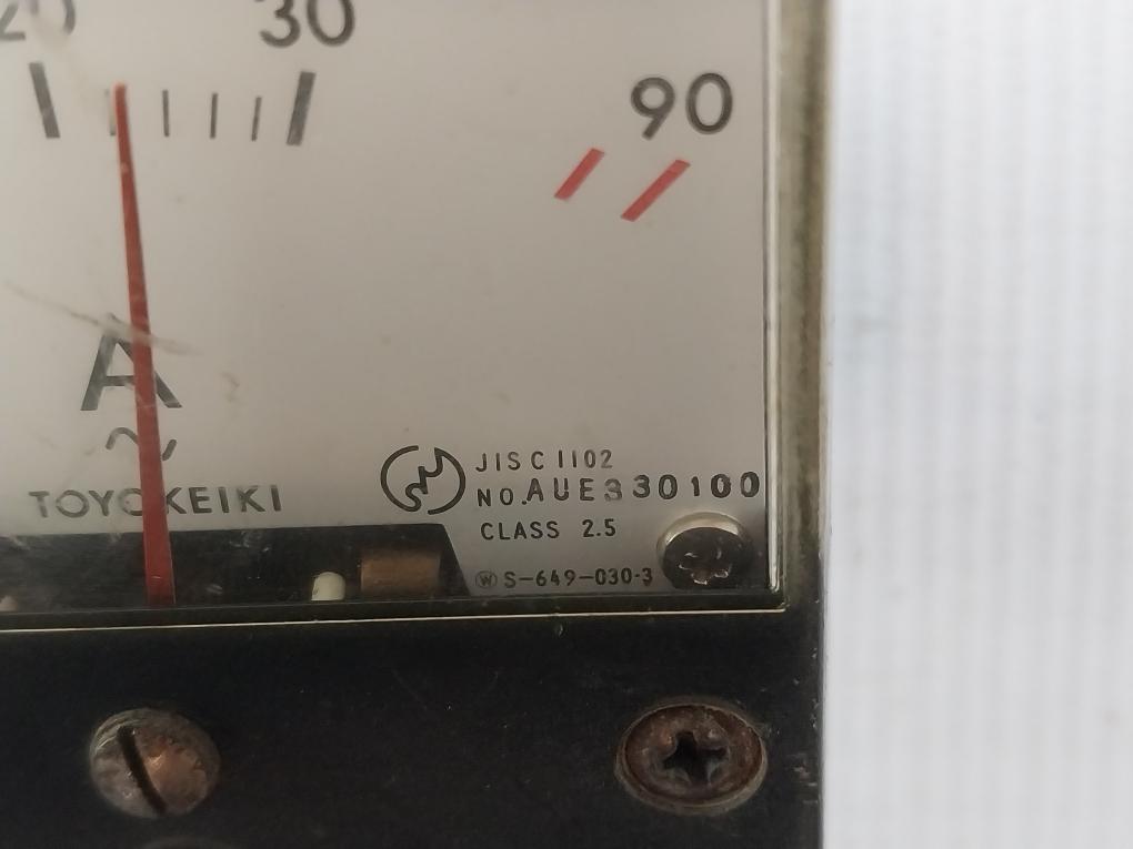 Jis C 1102 Analog Panel Ammeter Toyo Keiki 0 To 90 A