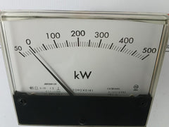Toyo Keiki Kilowatt Meter 50-0-500 Kw Ecf-12Nb