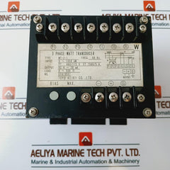 Toyo Keiki Mt-2-1 3 Phase Watt Transducer 1500/5A 60Hz