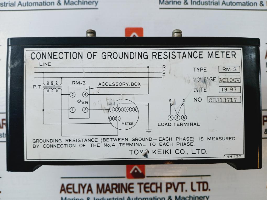 Toyo Keiki Rm-3 Grounding Resistance Meter Ac100V