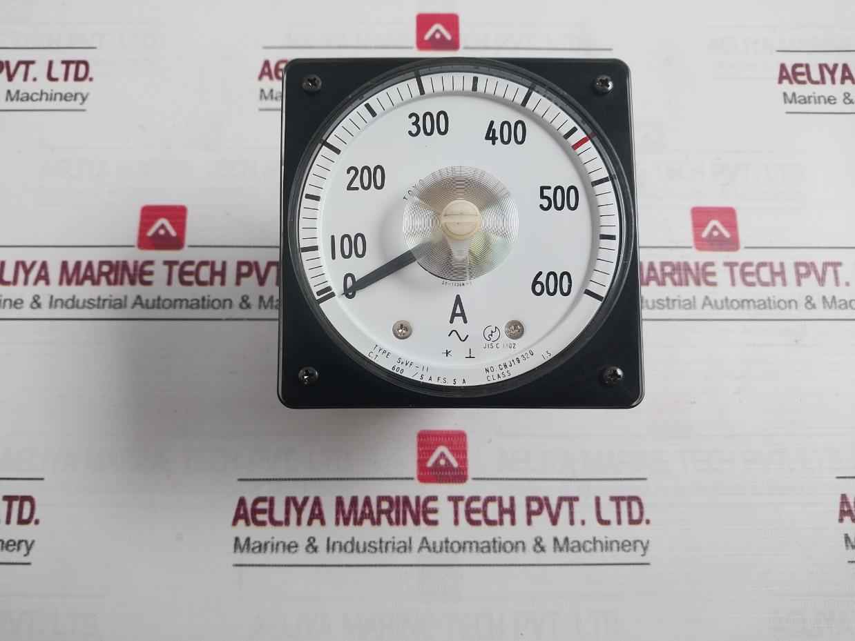 Toyo Keiki Sevf-11 Ammeter 0-600A Chj19320 Nh-265D Sy-1136N-1