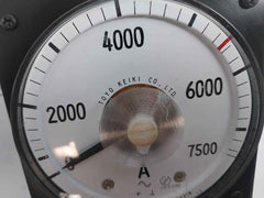 Toyo Keiki Sevf-11 Ammeter 0-7500A Chj19318 Class 1.5 Nh-265D