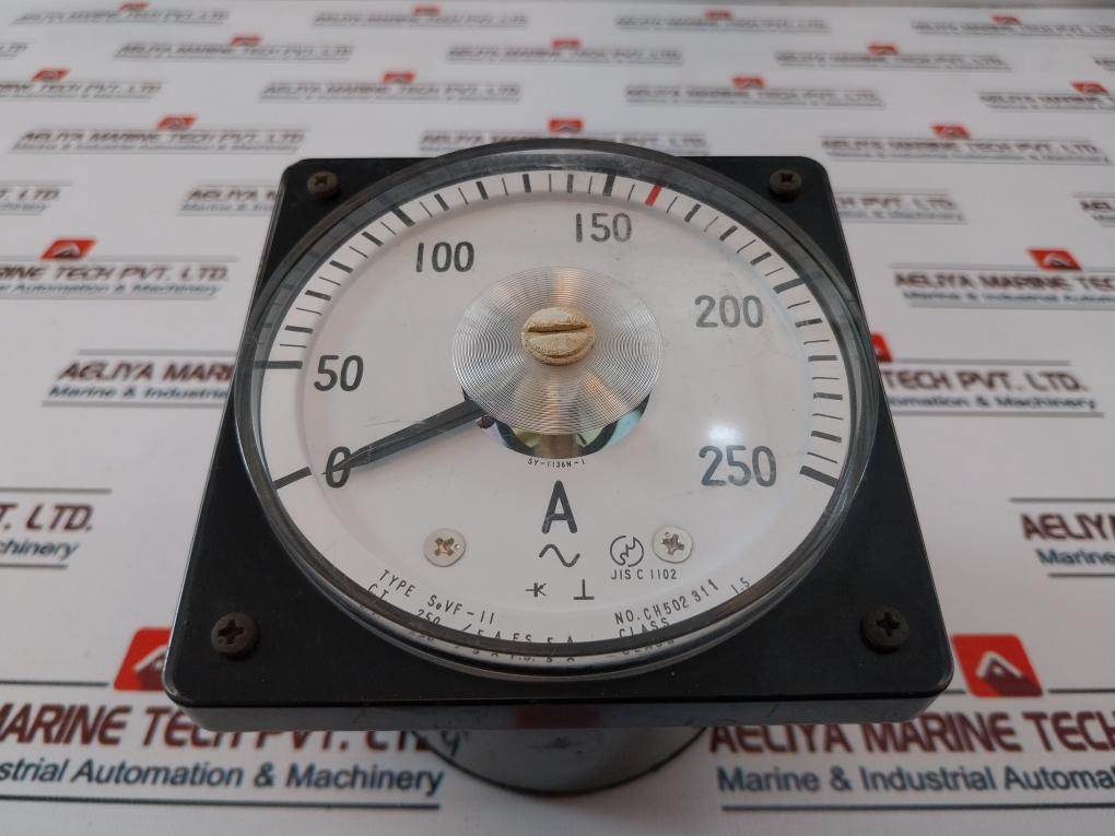 Toyo Keiki Sevf-11 Ammeter 0 To 250A