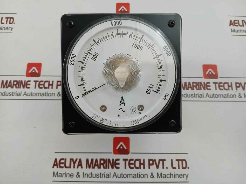 Toyo Keiki Sevf-11 Ammeter 0 To 7500A F-qp021-004B