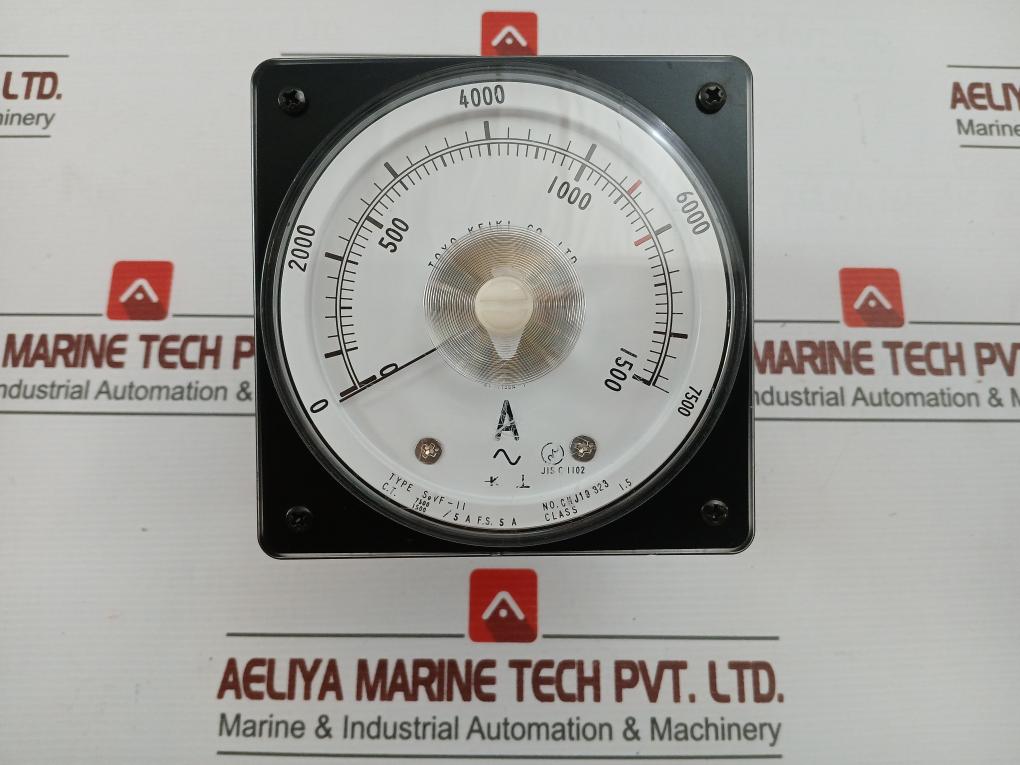 Toyo Keiki Sevf-11 Ammeter 0 To 7500A F-qp021-004B