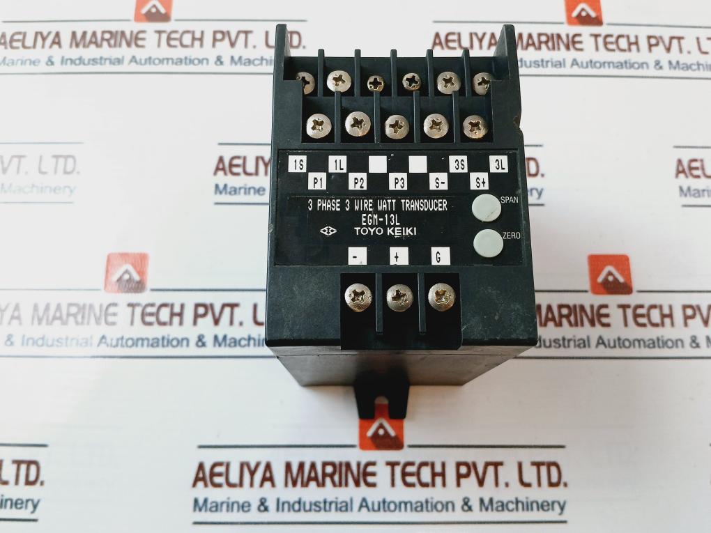 Toyo Keiki Tmd129503 3 Phase 3 Wire Watt Transducer Egm-13L