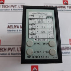 Toyo Keiki Txp-1 Rpm-transducer With Base 24Vdc