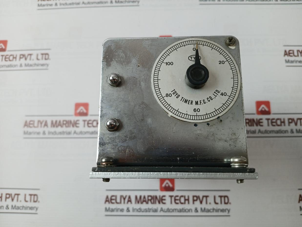Toyo T7-1/2-60-7 M J Cam Timer D-5N 0 To 120, 100V 60Hz Ac 200V 1 Rpm