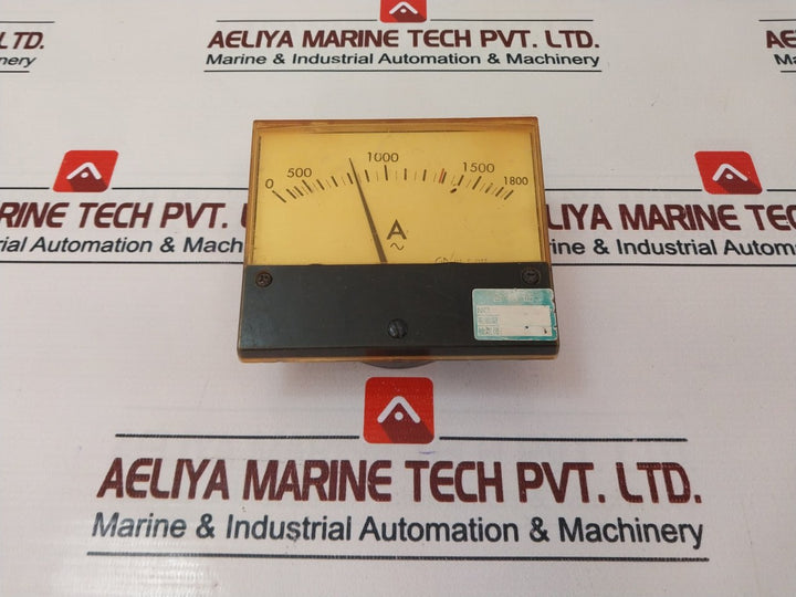 Toyo Keiki Acf-12N Analog Ammeter 0-1800 A 5A