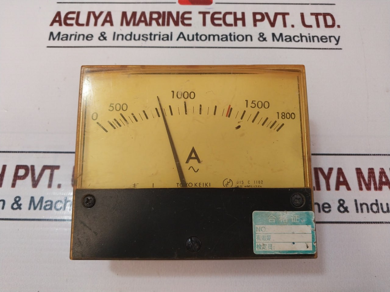 Toyo Keiki Acf-12N Analog Ammeter 0-1800 A 5A