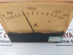 Toyo Keiki Acf-12N Analog Ammeter 0-1800 A 5A
