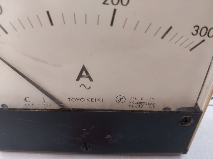 Toyo Keiki Acf-12N Ammeter 0-300A~ Nh-265A