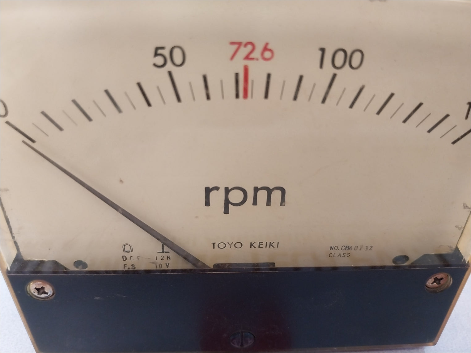 Toyo Keiki Dcf-12N Rpm Meter 0-150Rpm