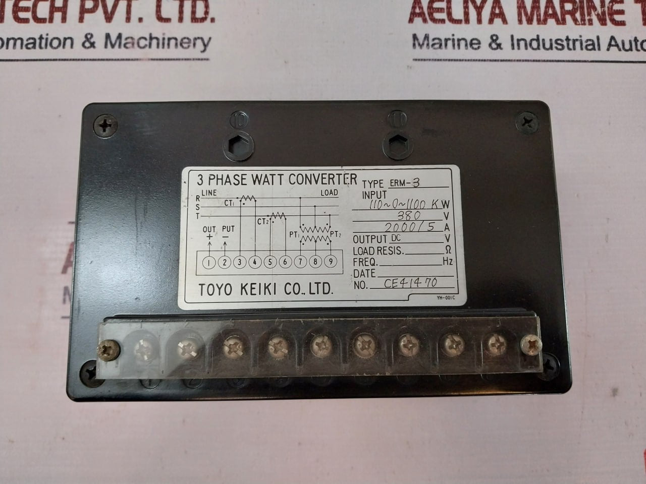 Toyo Keiki Erm-3 3-phase Watt Converter 380V